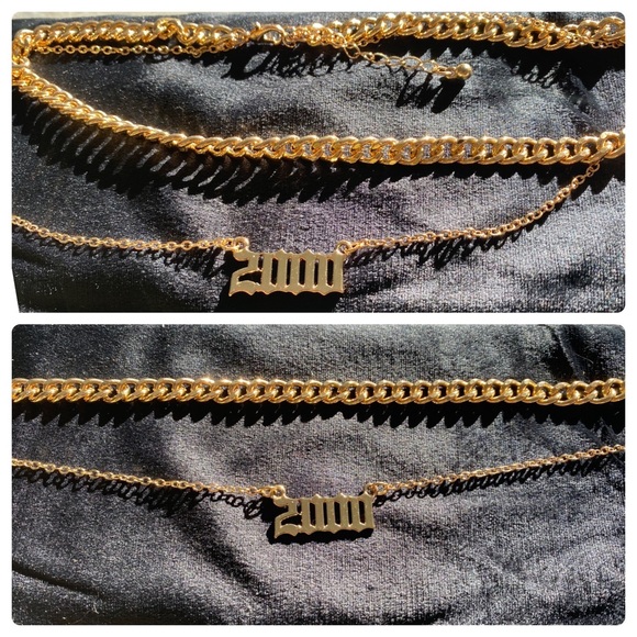 Millennial Double-Chain Gold-Tone Necklace - Picture 7 of 8